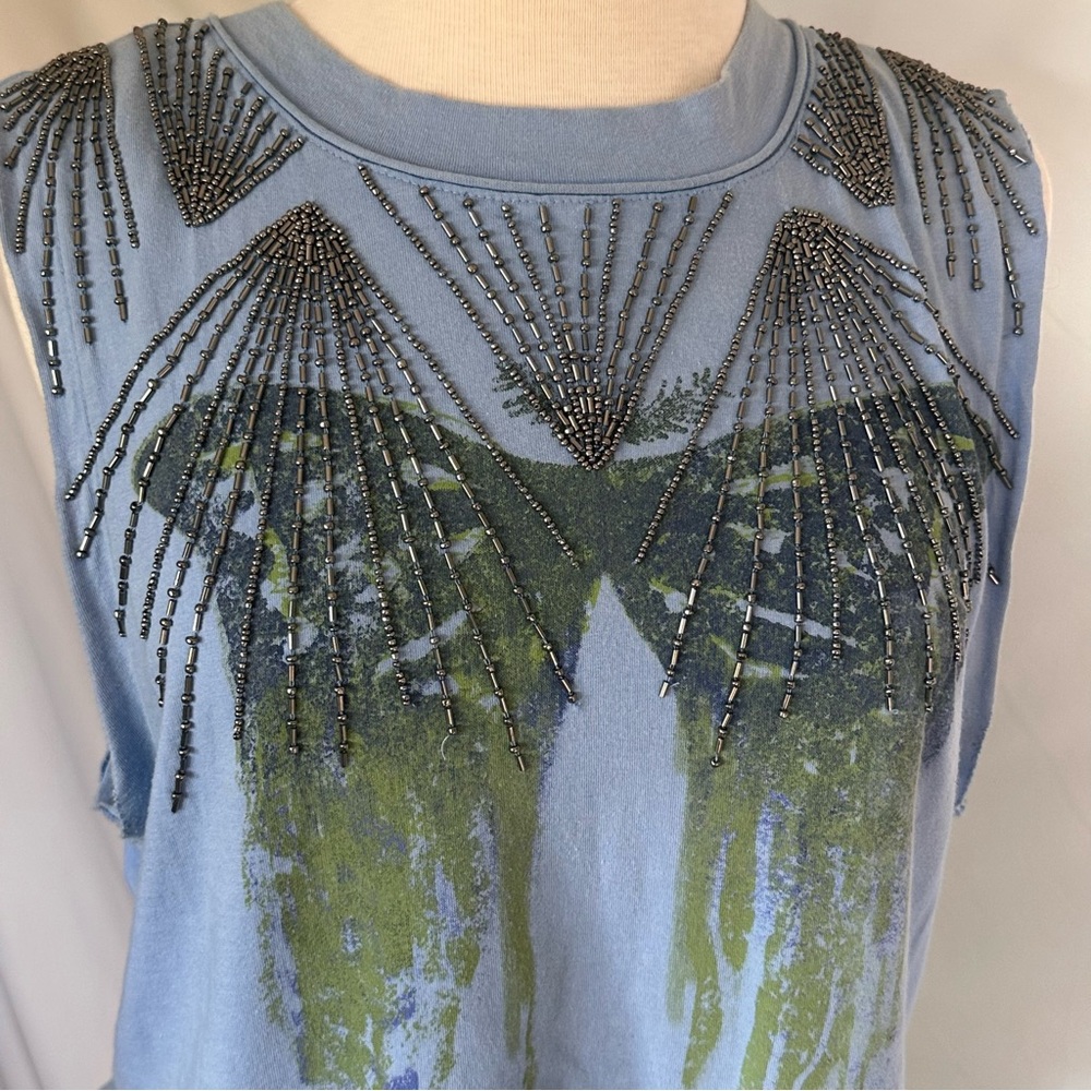 We the Free Beaded Butterfly Tank - Picture 2 of 7